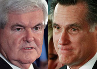 Newt Gingrich versus Mitt Romney op abortus