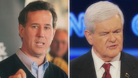 Rick Santorum en Newt Gingrich over Afghanistan